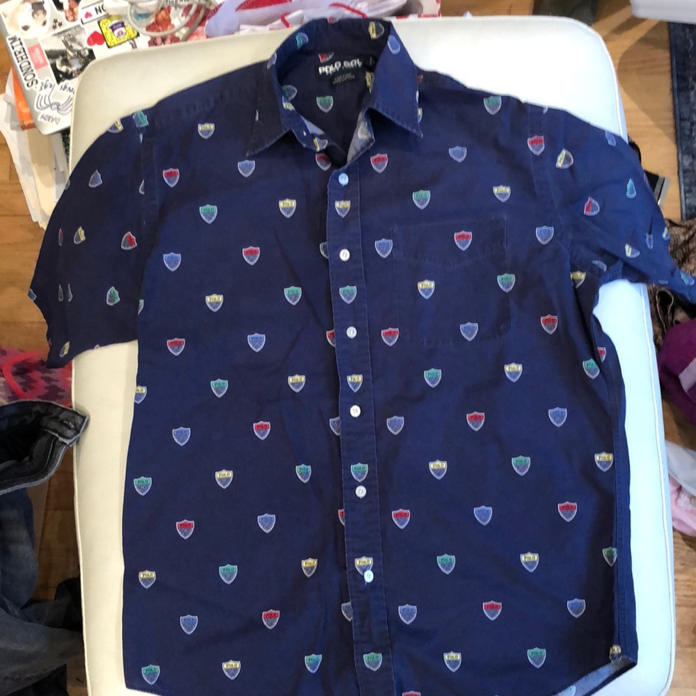 Ralph Lauren Polo Golf men’s short sleeve navy casual shirt